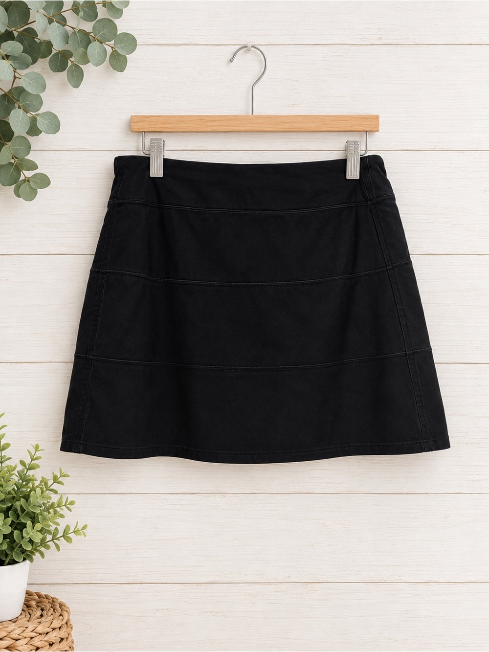 CRZ YOGA Black Skirt with Built In Shorts
